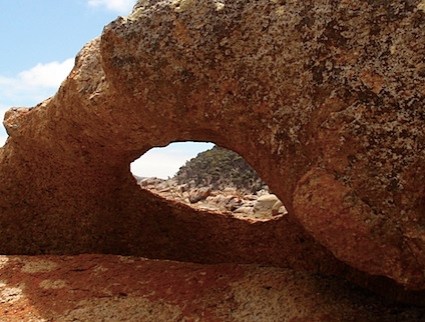 Tim through the rock