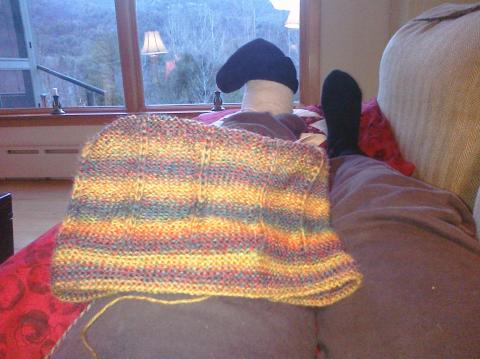 Pinstripe slouch hat