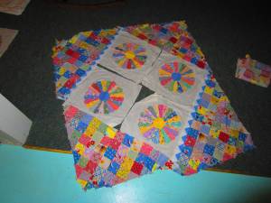 Dresden Plate baby quilt